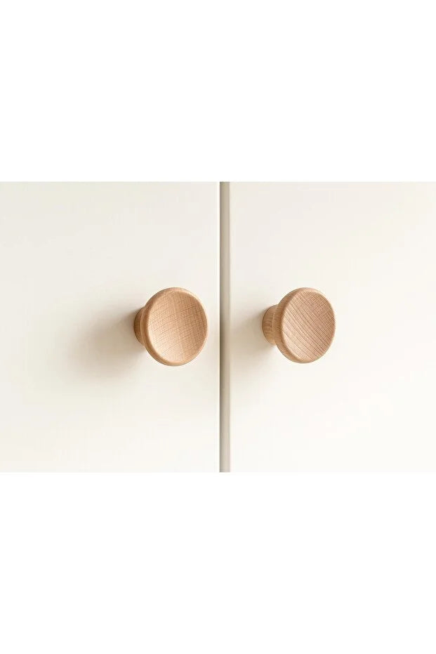 Ahşap Küre Kulp Country Dekoratif Mutfak Mobilya Dolap Çekmece Kulbu