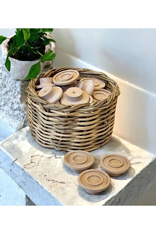 Ahşap Kulp Lüks Country Dekoratif Mutfak Mobilya Dolap Çekmece Kulbu