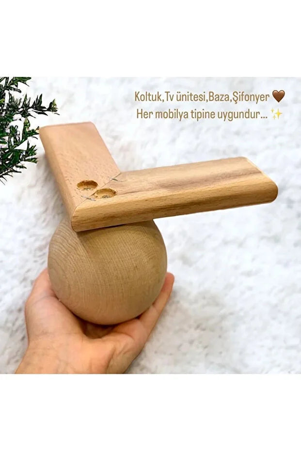 9x9x11 cm Top Ayak Ahşap koltuk kanepe komidin baza tv ünitesi mobilya Kulaklı ayak