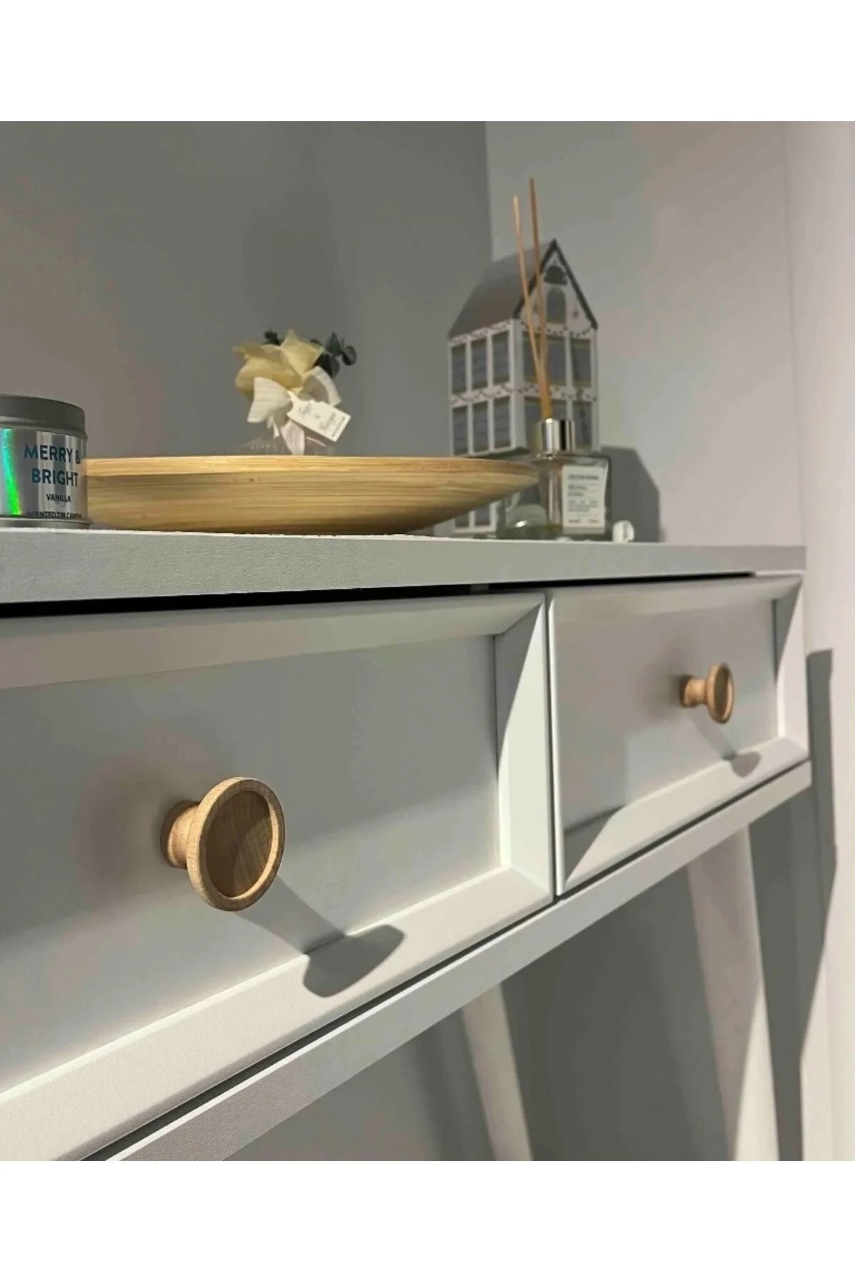 Ahşap Kulp Desenli Lüks Country Mutfak Mobilya Dolap Çekmece Kulpu