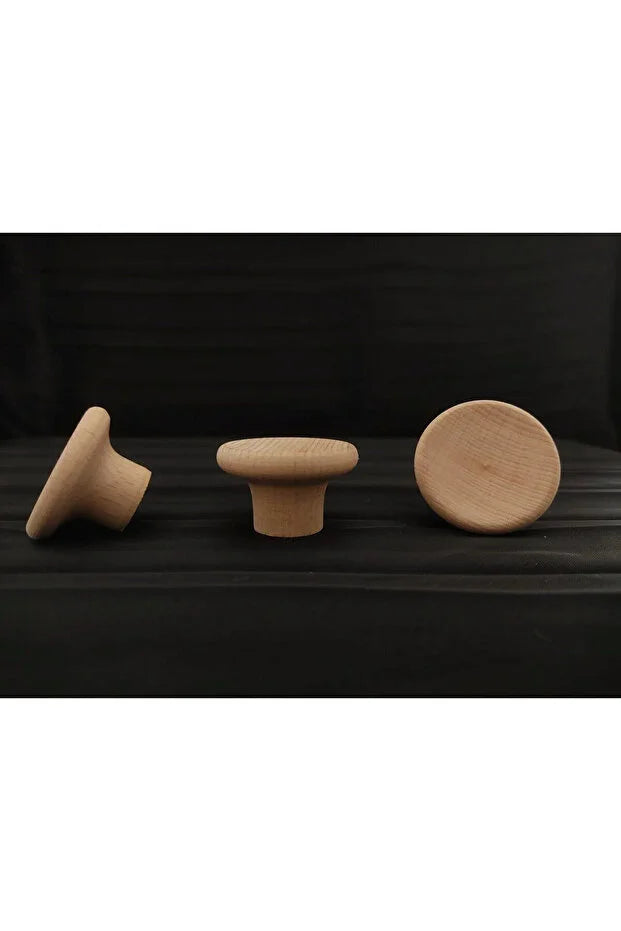 Ahşap Küre Kulp Country Dekoratif Mutfak Mobilya Dolap Çekmece Kulbu