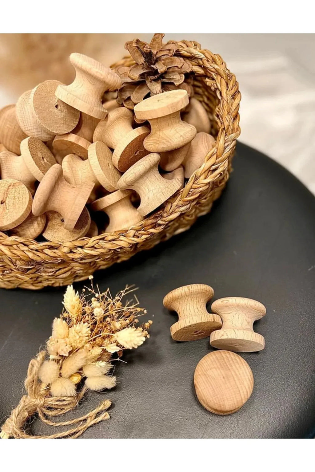 Ahşap Küre Kulp Lüks Country Dekoratif Mutfak Mobilya Dolap Çekmece Kulpu