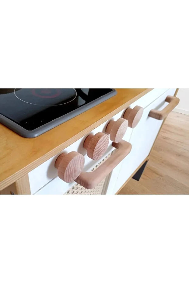 Ahşap Kulp Lüks Country Mutfak Mobilya Dolap Çekmece Kulbu